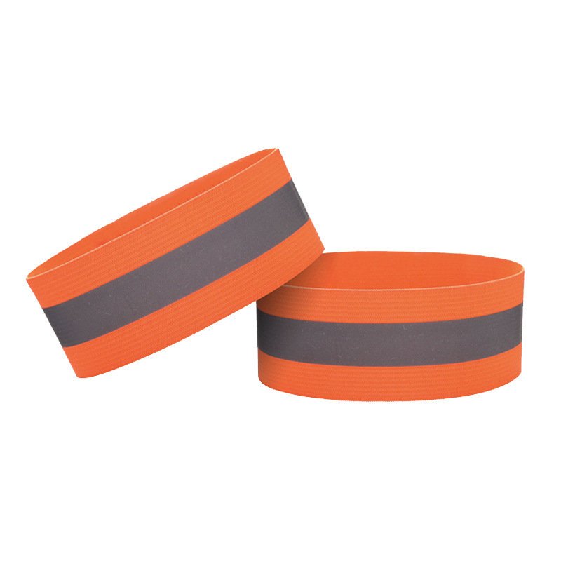 Helkiv Velcro-kinnitusega käepael rattasõiduks ja jooksmiseks, 4 cm - oranž