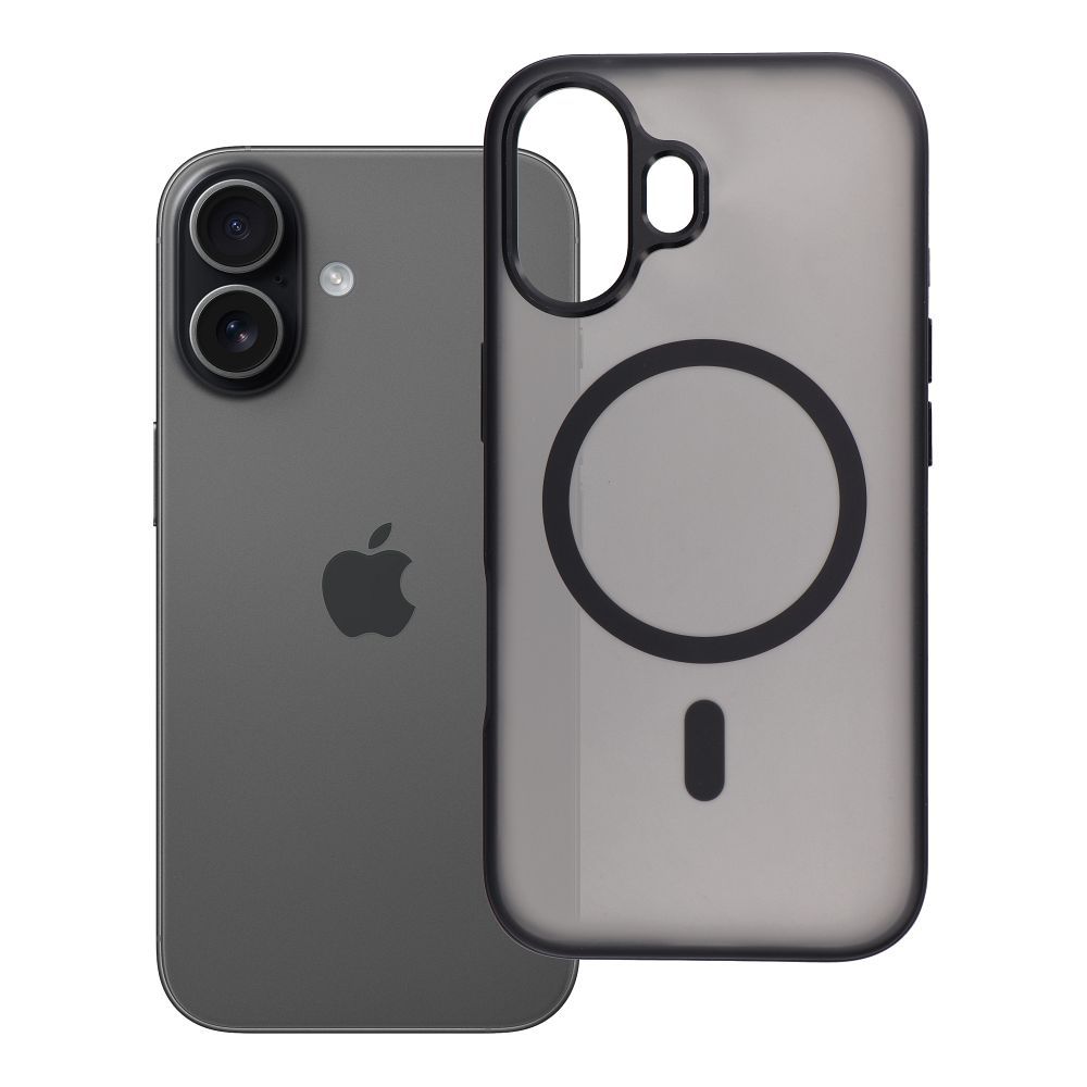 Case for iPhone 17 Flexline Mag Cover compatible MagSafe black