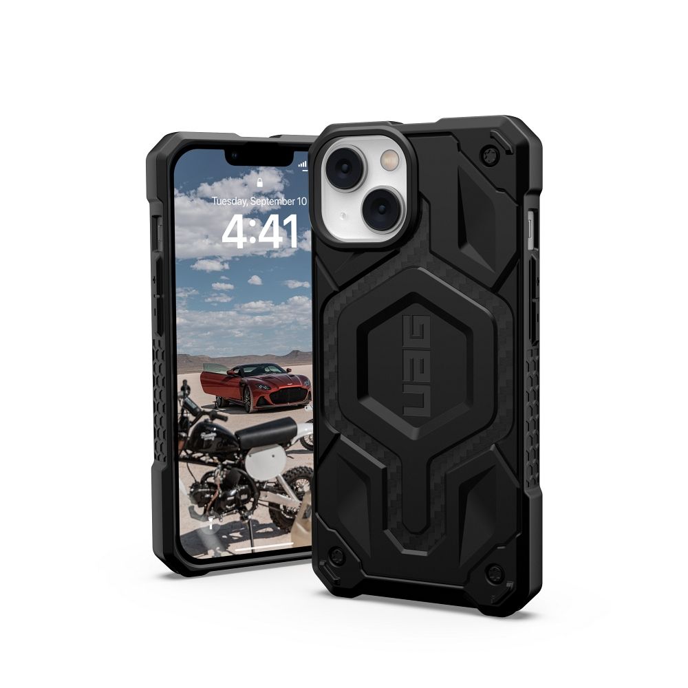 UAG Urban Armor Gear ümbris MONARCH compatible with MagSafe jaoks IPHONE 14 Plus carbon fiber
