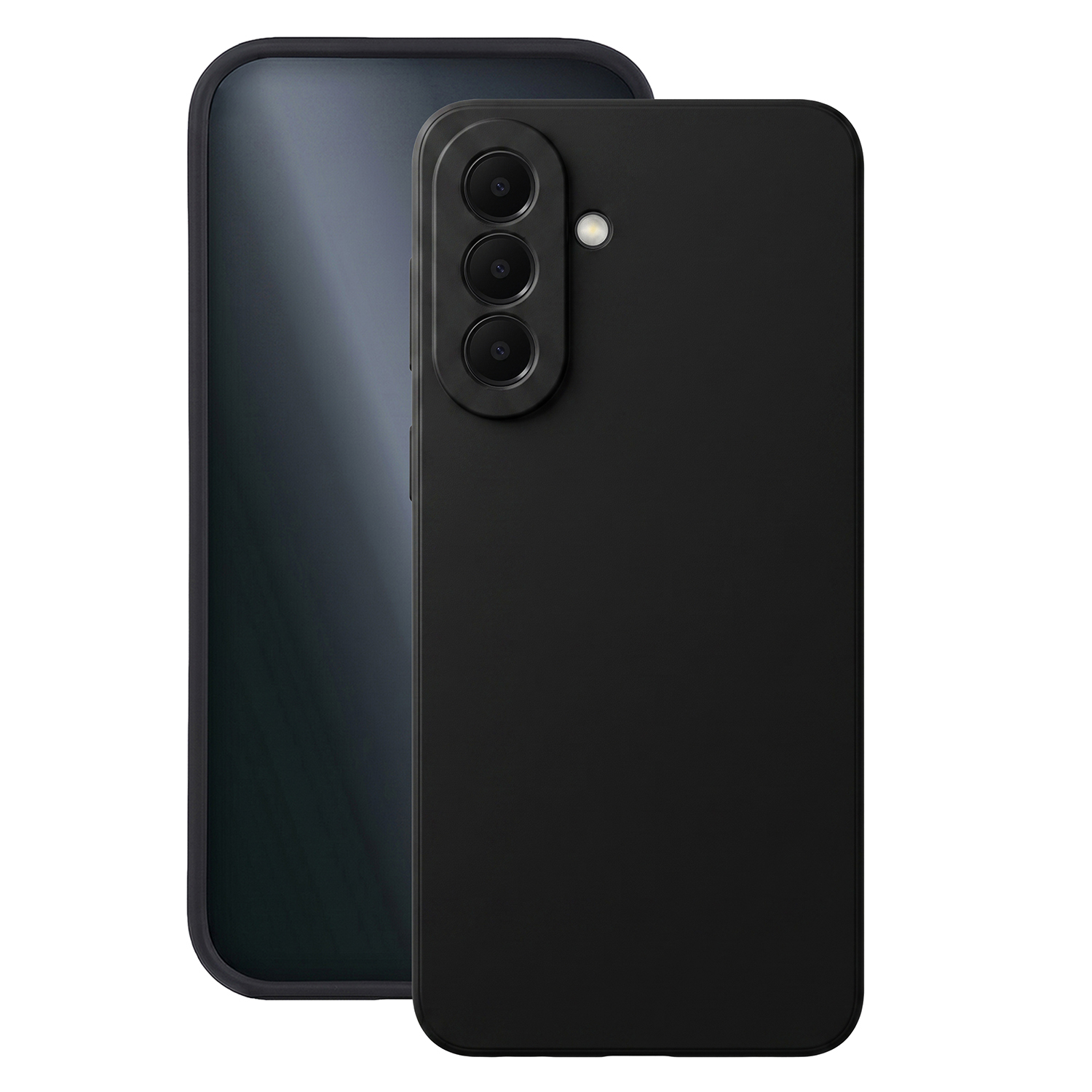Matt TPU ümbris Samsung Galaxy A37 5G telefonile, must