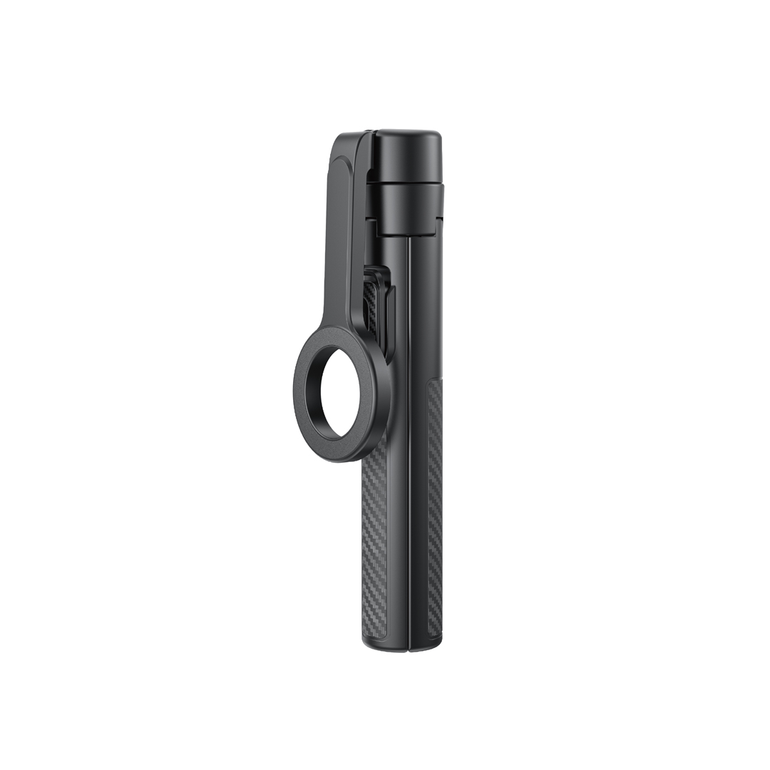 XO SS37 Bluetooth selfipulk-statiiv, must, magnetiline, MagSafe'ile, 124cm