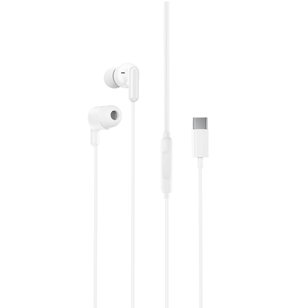 XO EP84 juhtmega kõrvaklapid USB-C-liidesega, valged