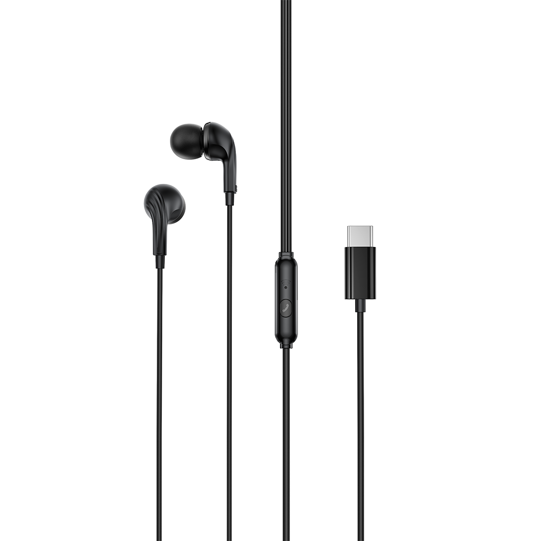 XO EP82 juhtmega kõrvaklapid USB-C-liidesega, mustad
