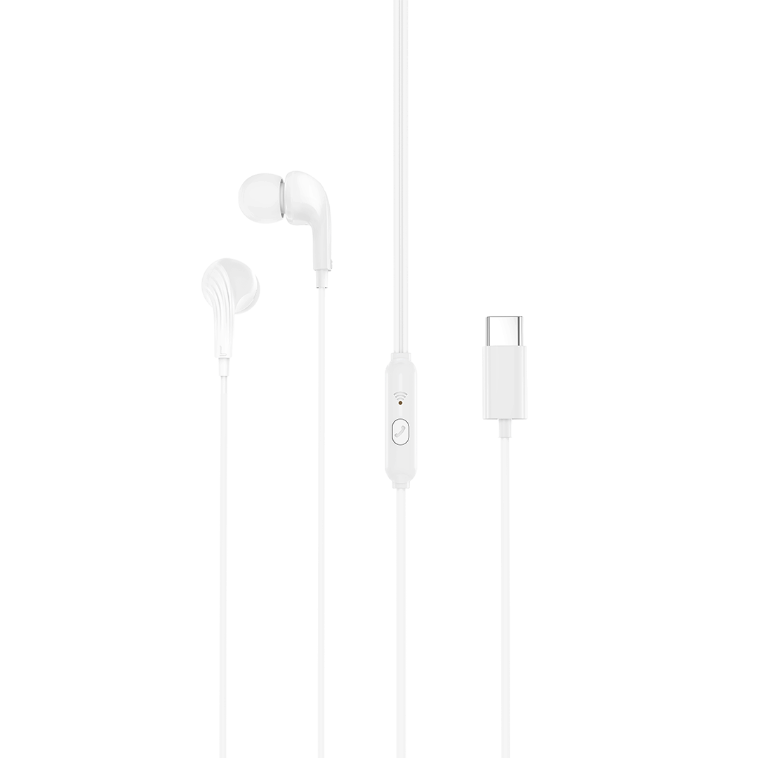 XO EP82 juhtmega kõrvaklapid USB-C-liidesega, valged