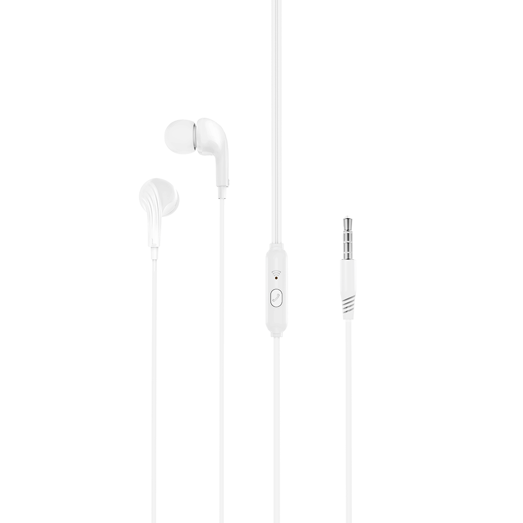 XO EP86 juhtmega kõrvaklapid 3,5mm pistikuga, valged
