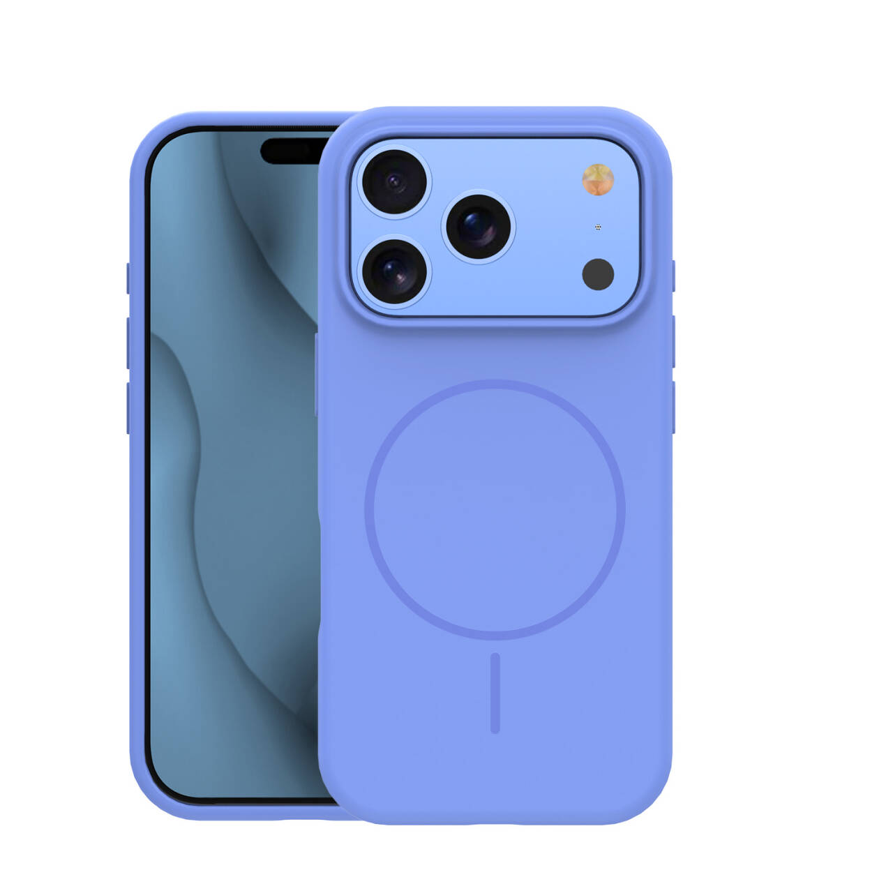 Thin Mag silikoonümbris iPhone 17 Pro 6,3″ / iPhone 18 Pro 6,3″ jaoks, taevasinine