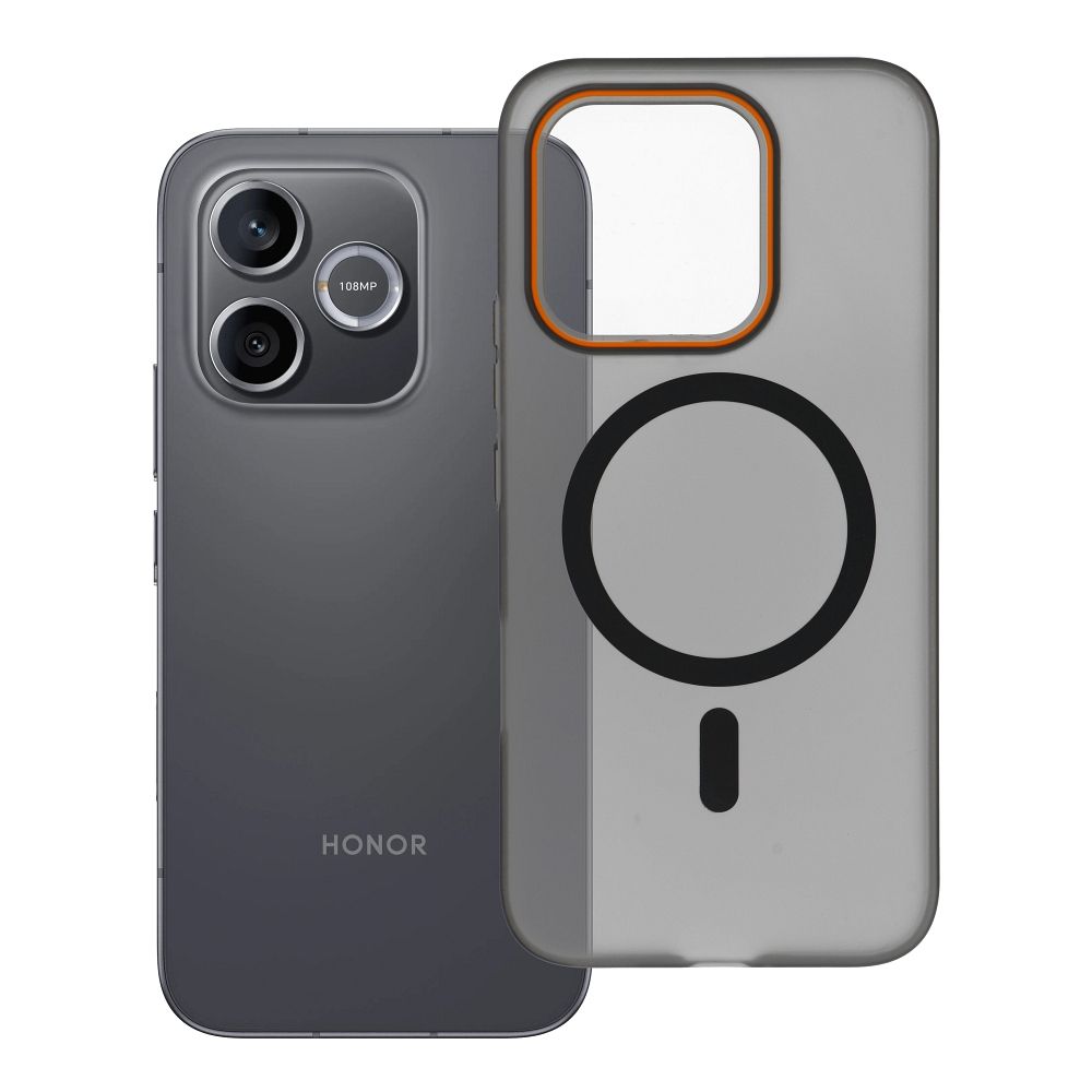 Чехол Honor 600 LITE Go Orange совместимый с MagSafe черный