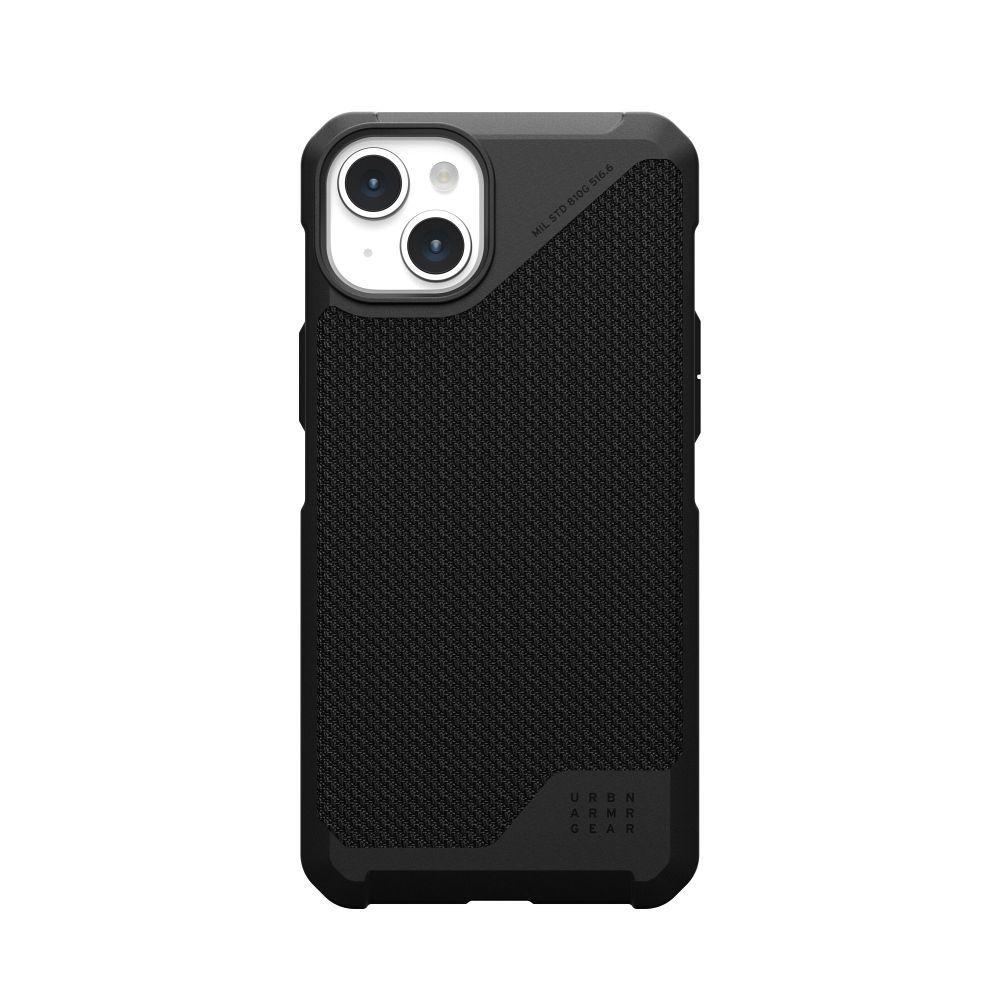 UAG Urban Armor Gear ümbris METROPOLIS LT compatible with MagSafe jaoks IPHONE 15 Plus kevlar must