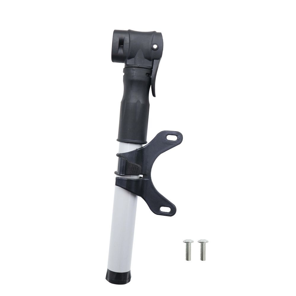 Minipump kinnitusklambriga jalgrattale / tõukerattale FSPMP-387 must hõbedane