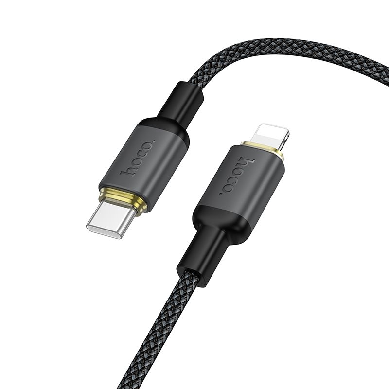 Cable USB C to Lightning Hoco PD 30W 1 m X128 Benefit black