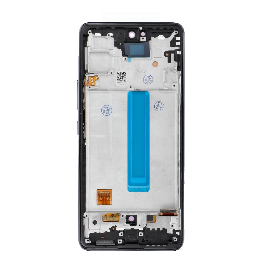 REWA OLED LCD-ekraan raamiga SAMSUNG A53 5G jaoks, must