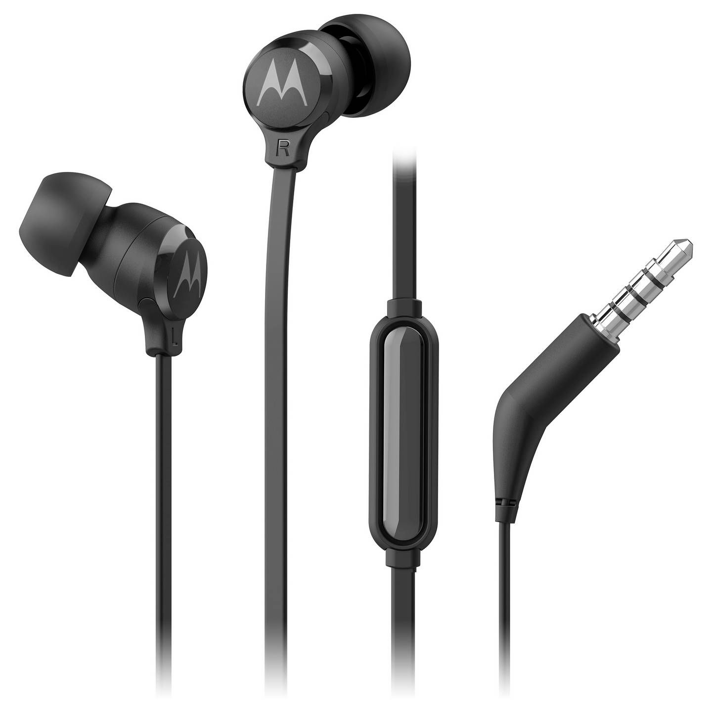 Juhtmega kõrvaklapid mikrofoniga MOTOROLA Earbuds 3-S must