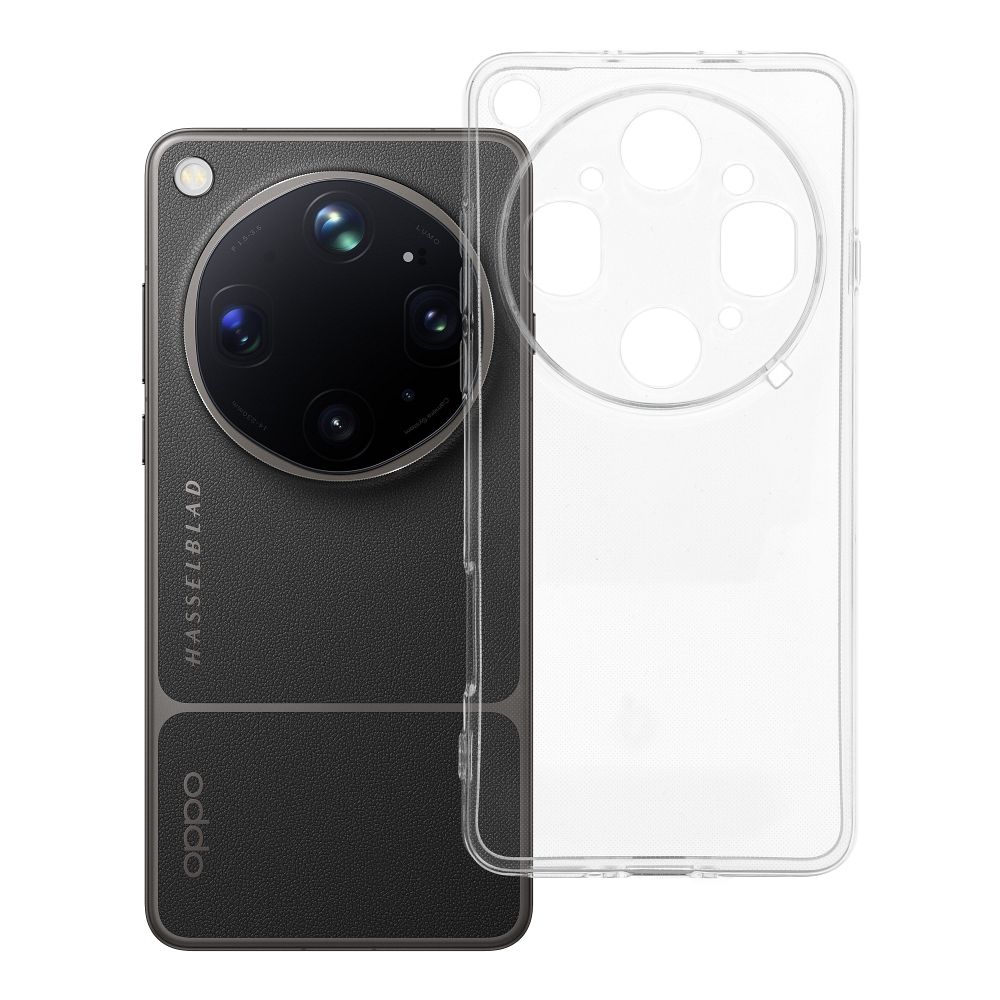 Ümbris Oppo Find X9 ULTRA Clear Case 2 mm (kaamera kaitse) läbipaistev
