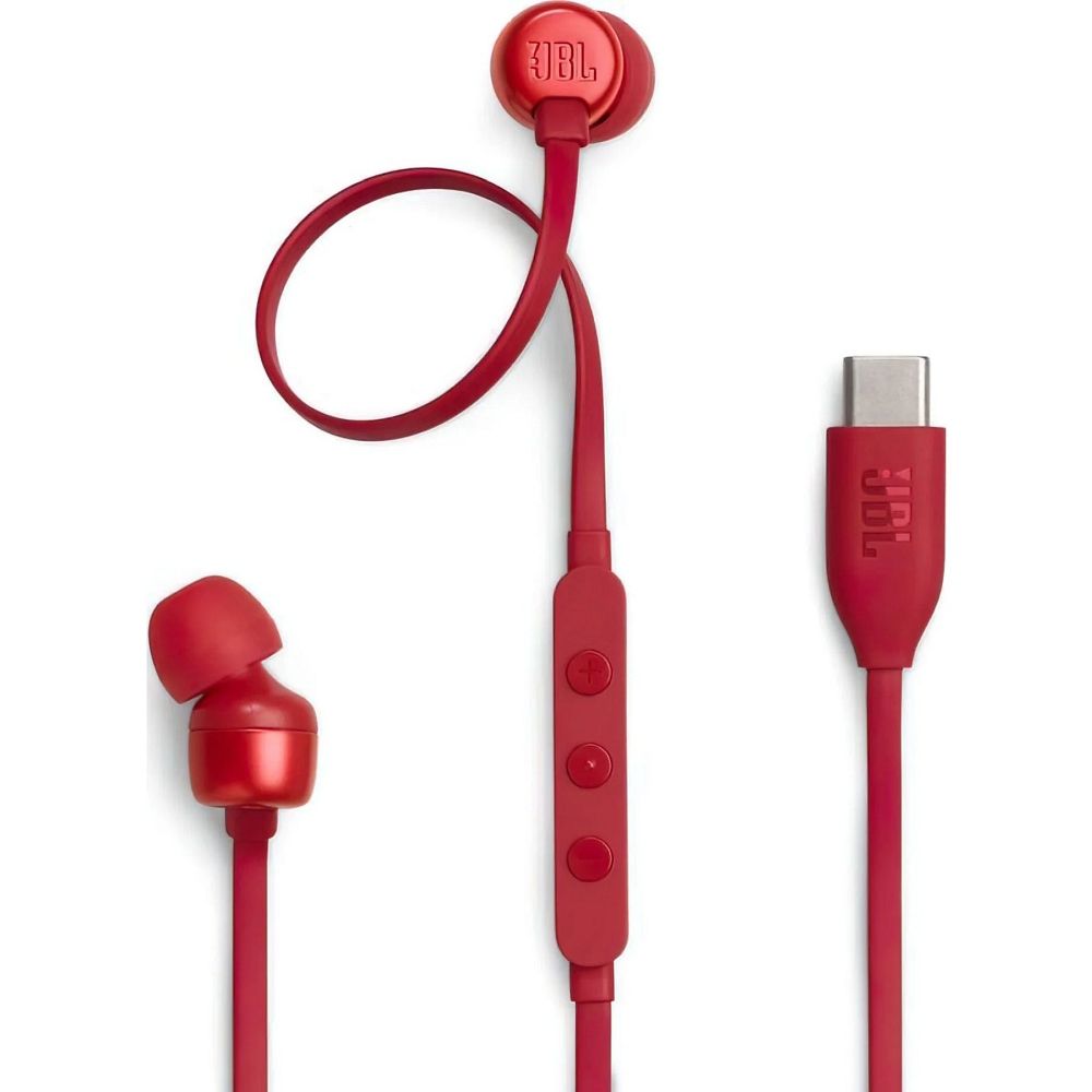 Wire kõrvaklapid USB C JBL Tune 310C punane