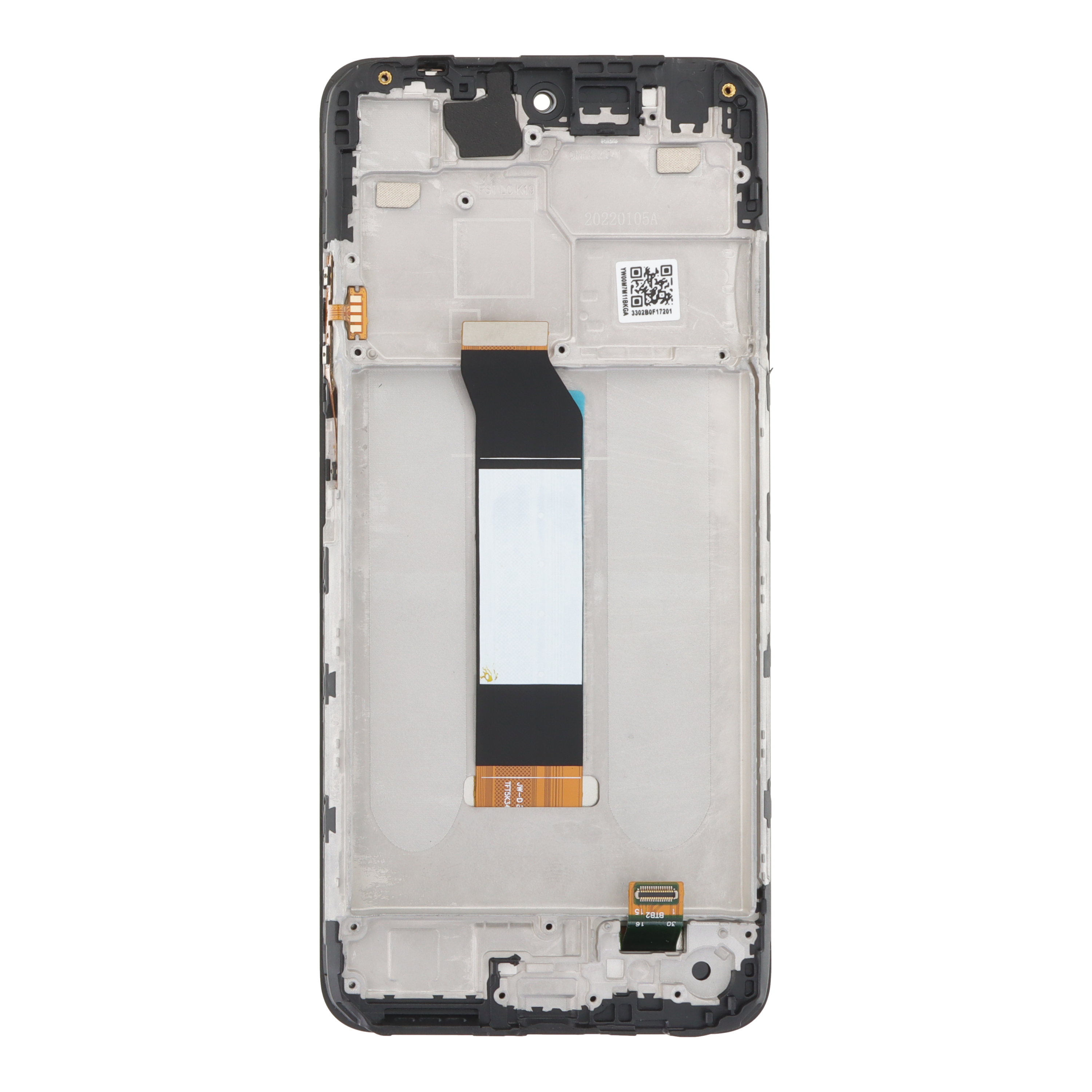 Дисплей Xiaomi Redmi Note 10 5G / Redmi Note 10T 5G / Poco M3 Pro 5G с сенсорным стеклом и рамкой чёрный OEM