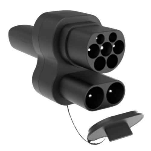 EV laadija adapter CCS2 - NACS (Tesla DC/AC)