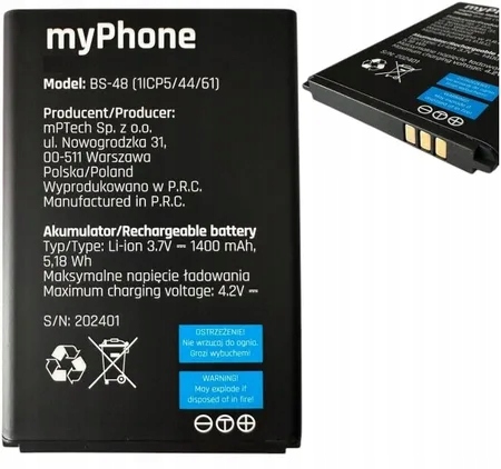 Aku myPhone 6410 LTE jaoks