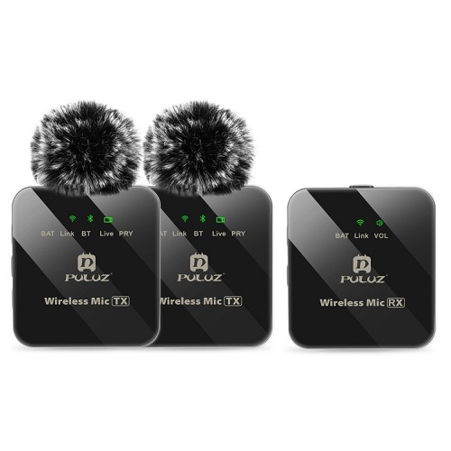 PULUZ juhtmevaba reväärimikrofon 2 TX + 1 RX
