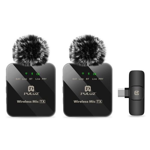 Беспроводной петличный микрофон Puluz PU648B (USB-C)