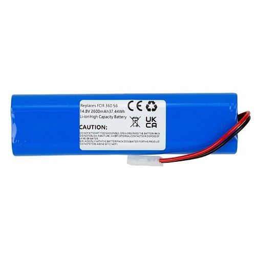 Aku 360 Robot S6 jaoks, 14.8V, 2.6Ah, Li-ion