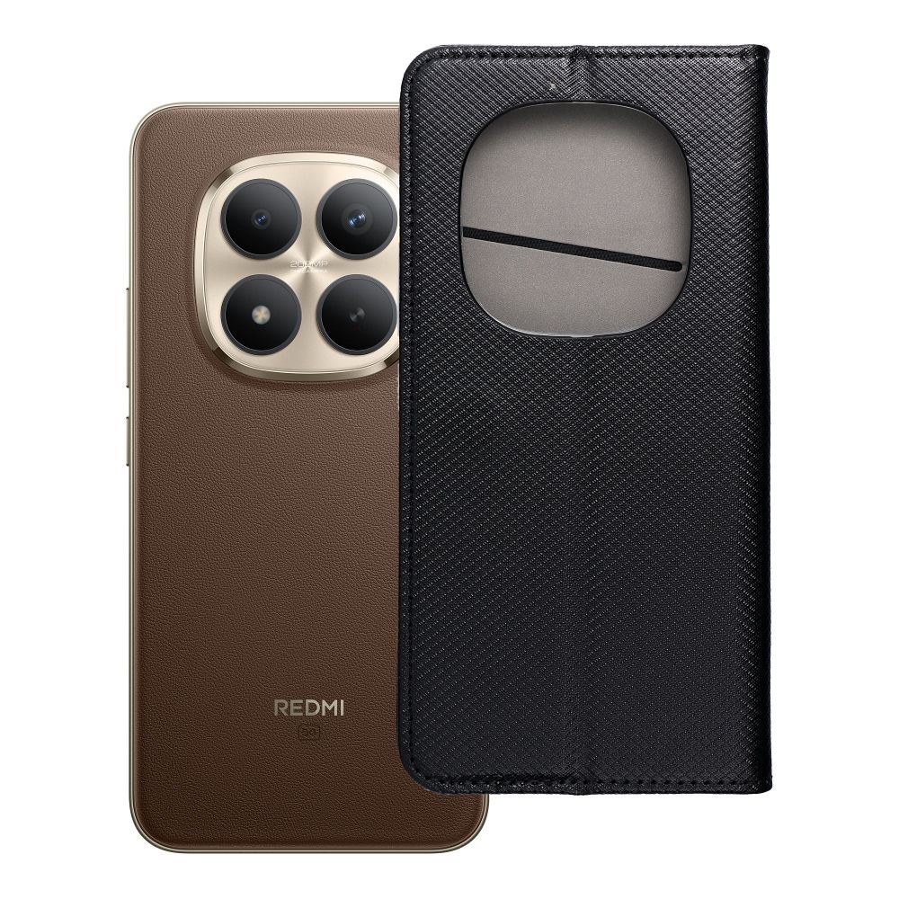 Чехол-книжка для Xiaomi Redmi Note 15 Pro Plus 5G Smart Case Book черный