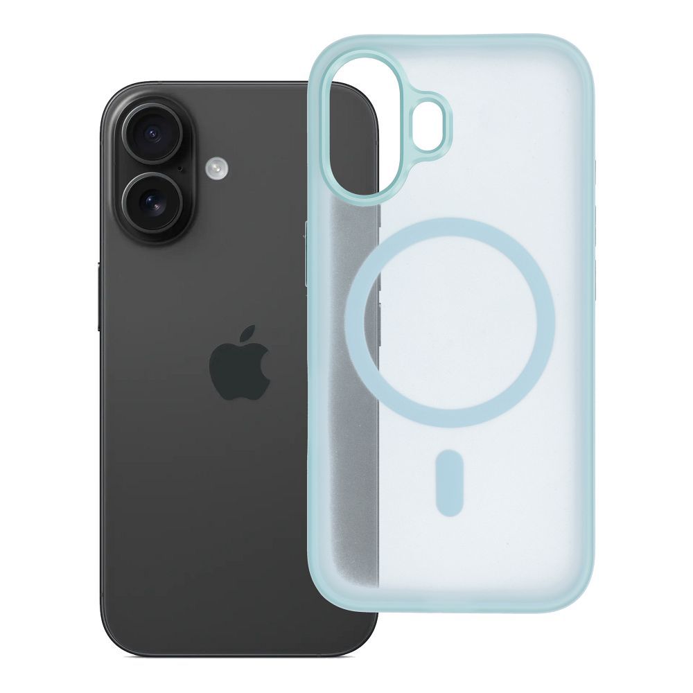 Case for iPhone 16 Flexline Mag Cover compatible with MagSafe green