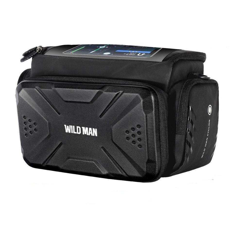 WILDMAN reisikott jalgratta juhtrauale lukuga, 4L, GS6, must