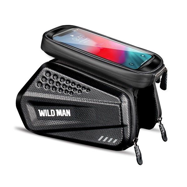 WILDMAN reisikott jalgratta raamile lukuga, 1,2L (4"-7"), ES6, must