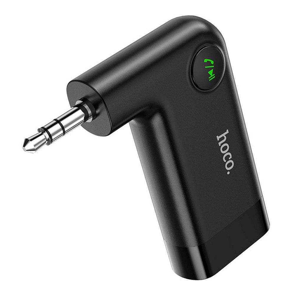 Juhtmevaba auto AUX vastuvõtja Hoco E53 must