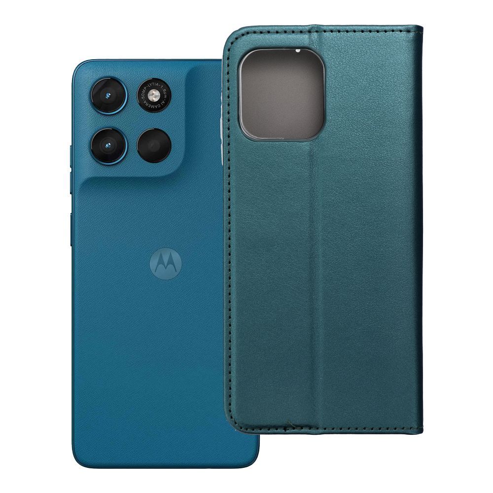 SMART MAGNETO Book ümbris Motorola G57 POWER jaoks - tumerohe