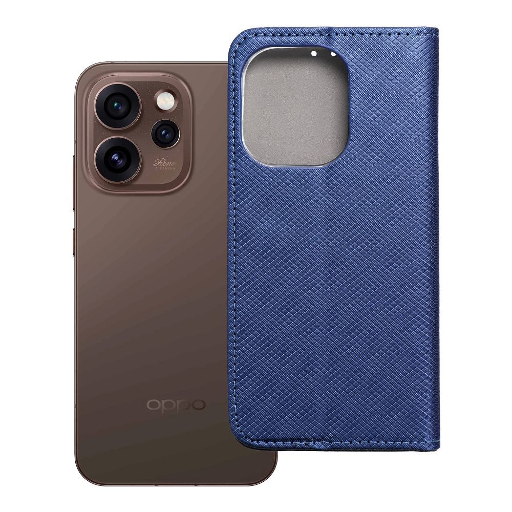 Klapiga ümbris Oppo Reno 15 PRO 5G Smart Case Book tumesinine