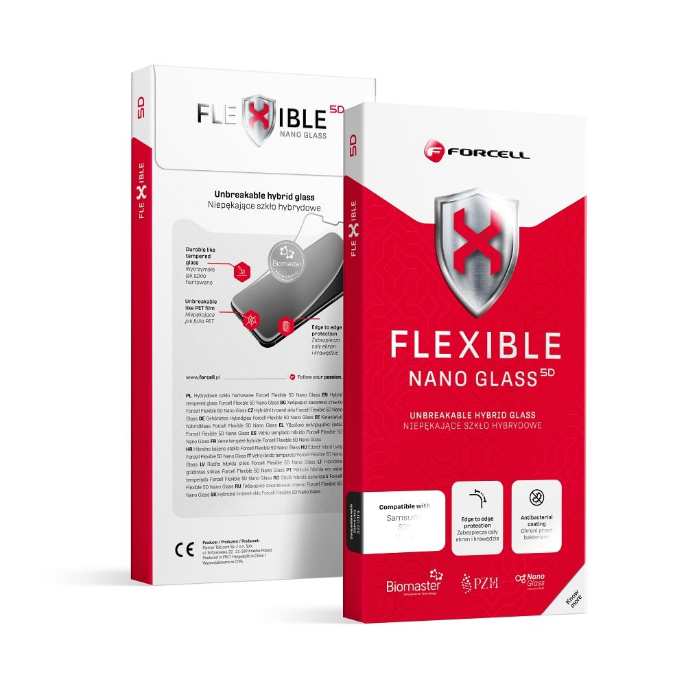 Hybrid glass to iPhone 17 PRO MAX Forcell Flexible 5D must