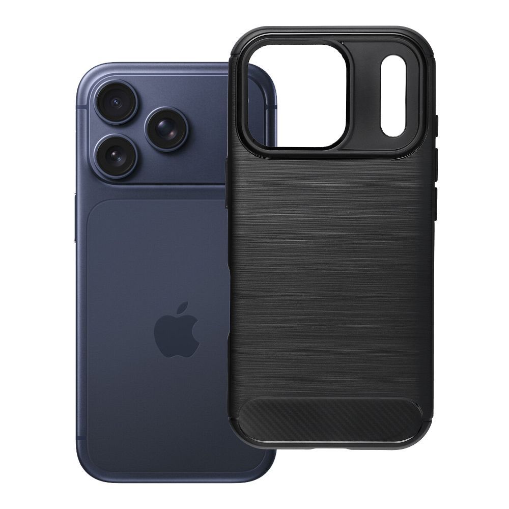 Case for iPhone 17 Pro / 18 Pro (low camera edge) Carbon 2.0 black