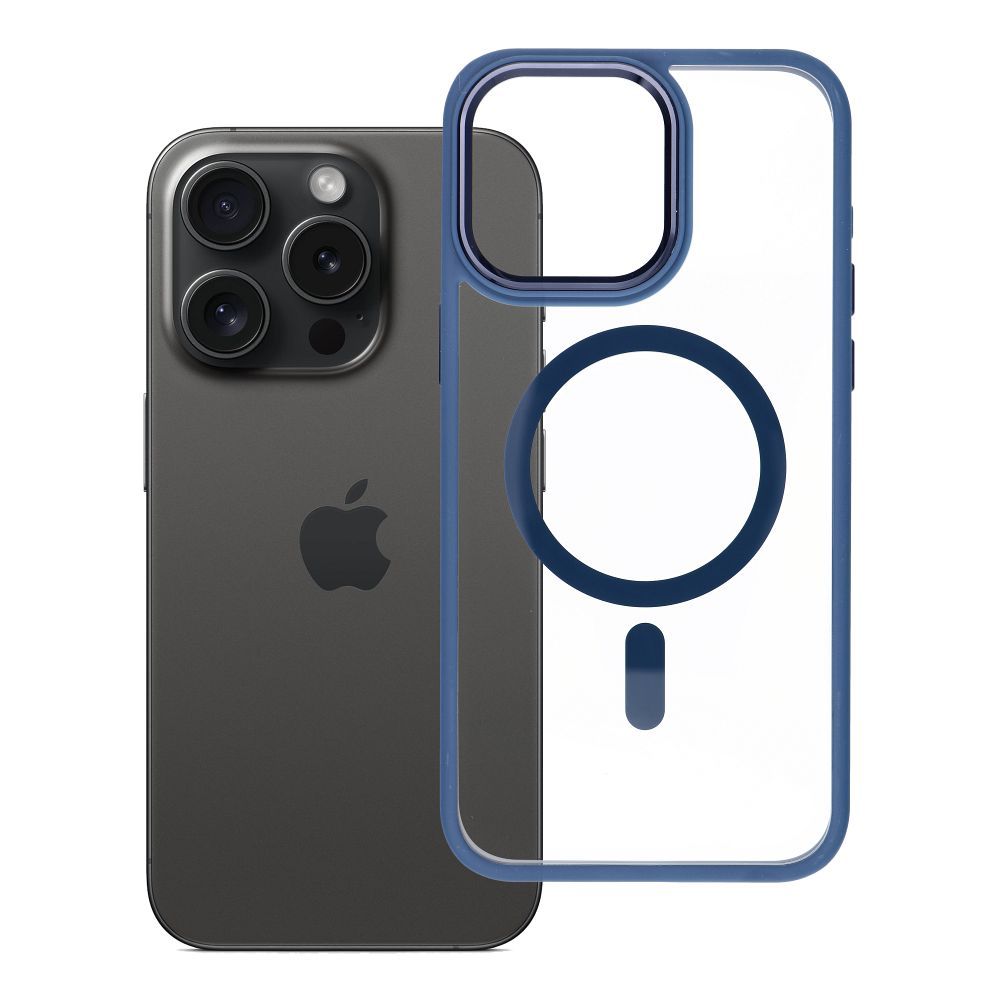 ROAR case MAG BUMPER compatible with MagSafe for IPHONE 15 Pro Max navy blue