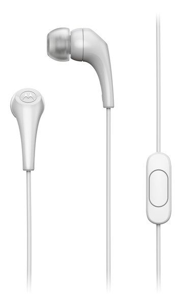 Juhtmega kõrvaklapid jack mikrofoniga 3,5mm MOTOROLA Ear Buds 2-S valge