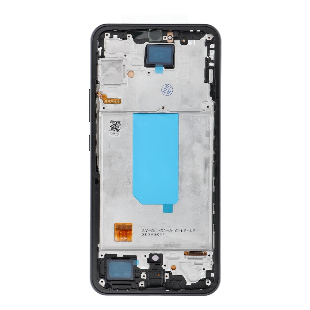 REWA OLED LCD-ekraan raamiga SAMSUNG A34 5G jaoks, must