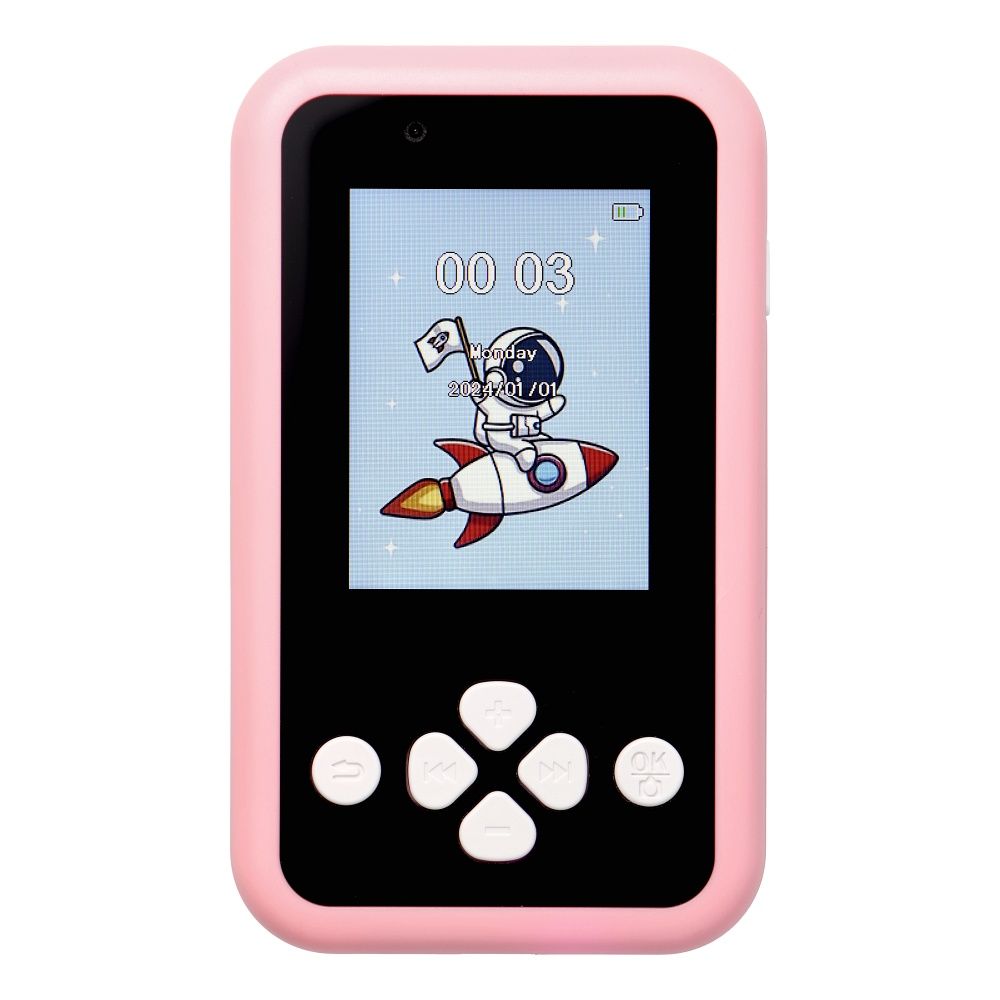 Mängukonsool lastele IPS-ekraaniga 2,4" nuppudega KDC-0027A roosa