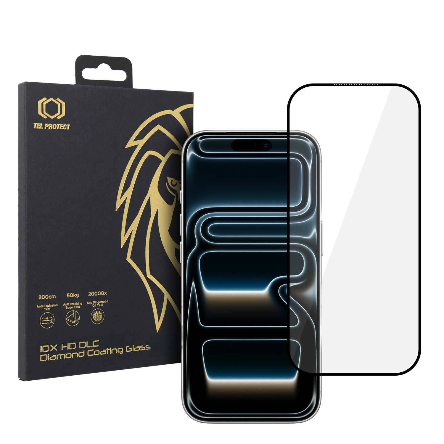 Tempered glass Tel Protect 10X HD DLC Diamond Coating jaoks Iphone 17 Pro Max