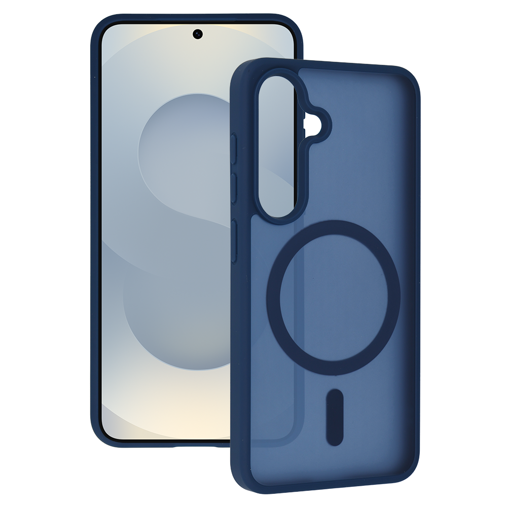 Tel Protect Aura Matte Magsafe ümbris Samsung Galaxy S25/S24, tumesinine