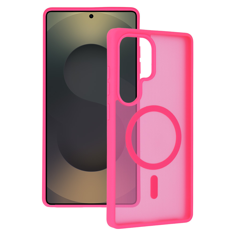 Tel Protect Aura Matte Magsafe чехол Samsung Galaxy S25 Ultra ярко-розовый
