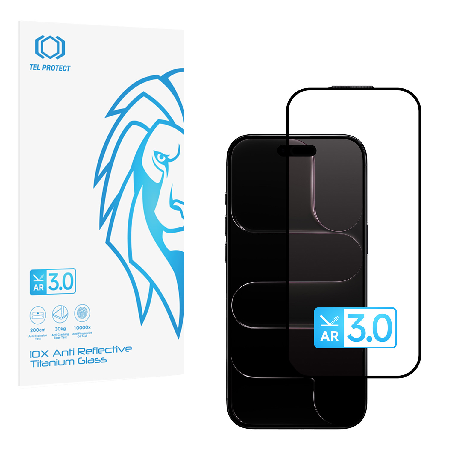 Karastatud klaas Tel Protect 10X AR 3.0 AntiReflective Titanium Iphone 17 Air (ümbrik)