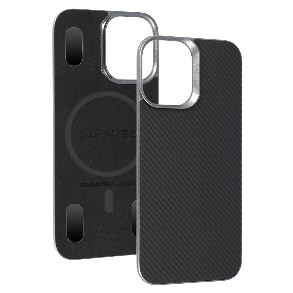Liavec Carbon Layer Magsafe Aramid Fiber ümbris Iphone 17 must