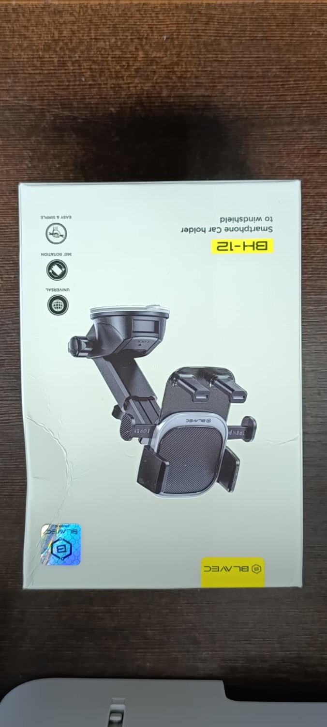 Blavec Car holder BH-12 to windshield / dashboard (BH12-WSB) black (damaged packaging)