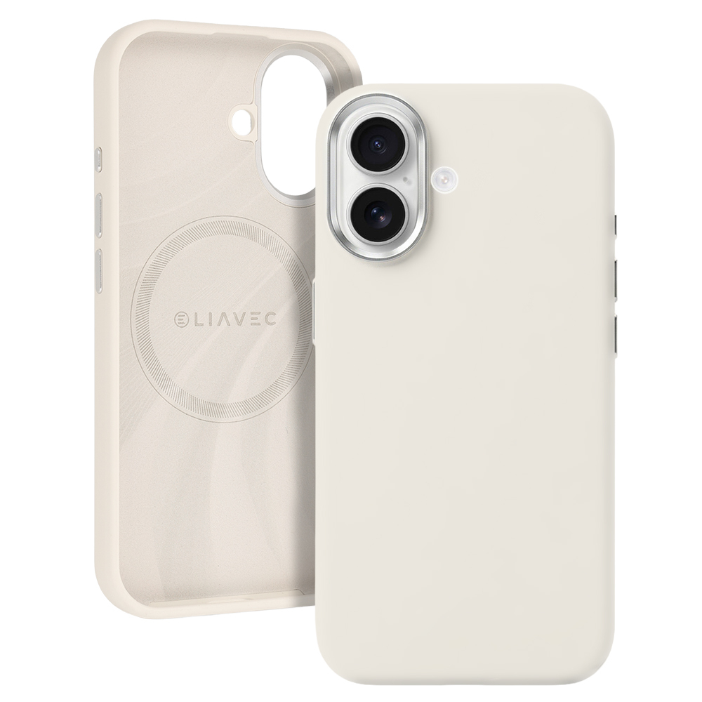 Liavec Silky ümbris metallist kaamera raamiga Iphone 17 jaoks beež