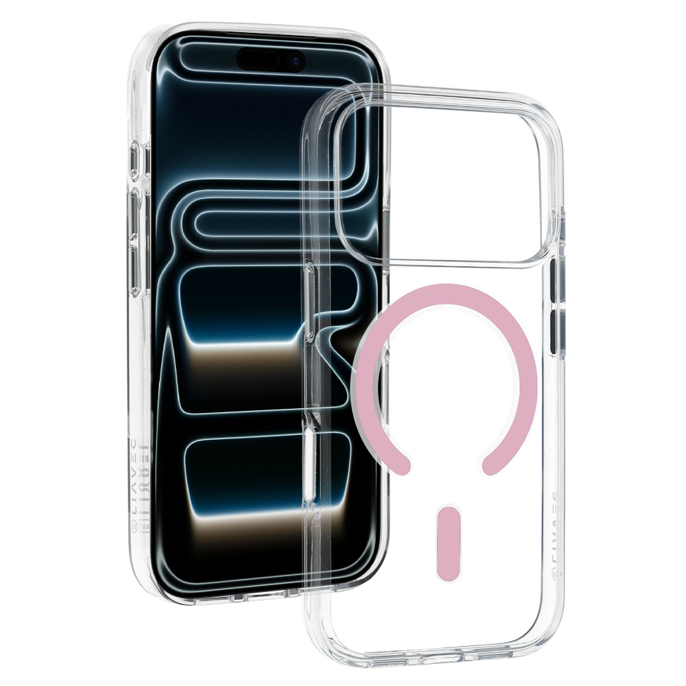 Liavec Pure чехол для Iphone 17 Pro Max/18 Pro Max, розовый (кнопка управления камерой)