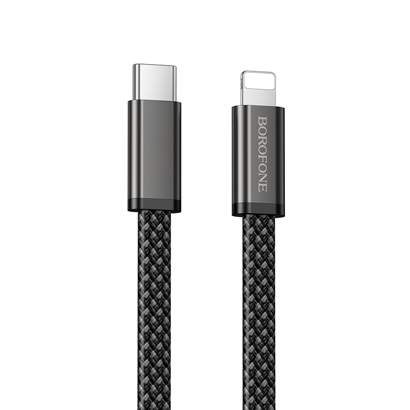 Borofone Cable BX124 Peace - Typ C na Lighting - PD 30W 1 metre black