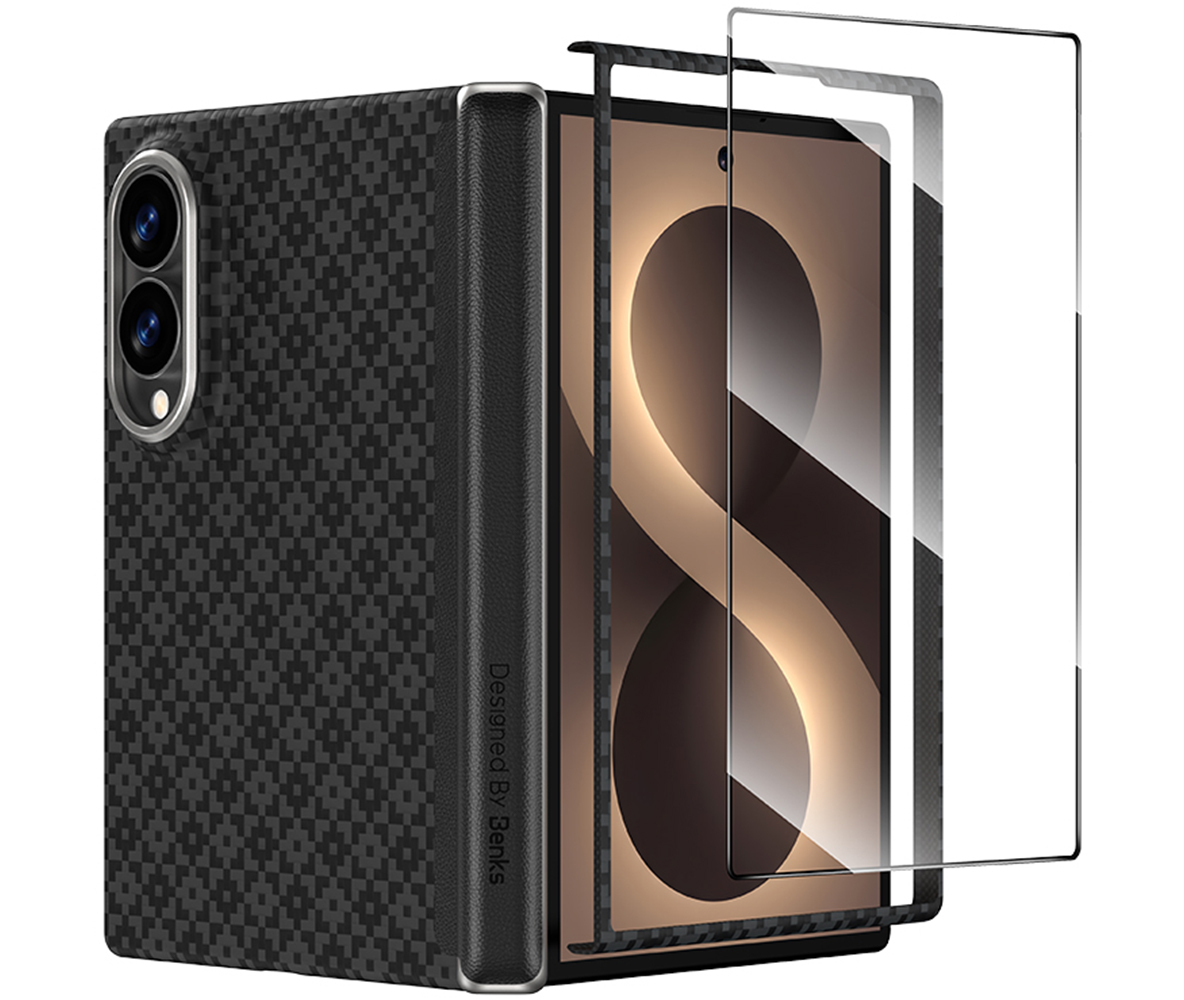 Benks Magnetic Armor Grid Air Grand Combo ümbris (C.K.FL.SA.BK.S060) Samsung Galaxy Z Fold 8 mudelile, must
