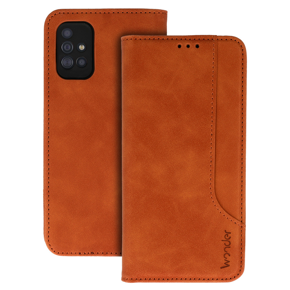 Wonder Prime Ümbris jaoks Samsung Galaxy A51 brown