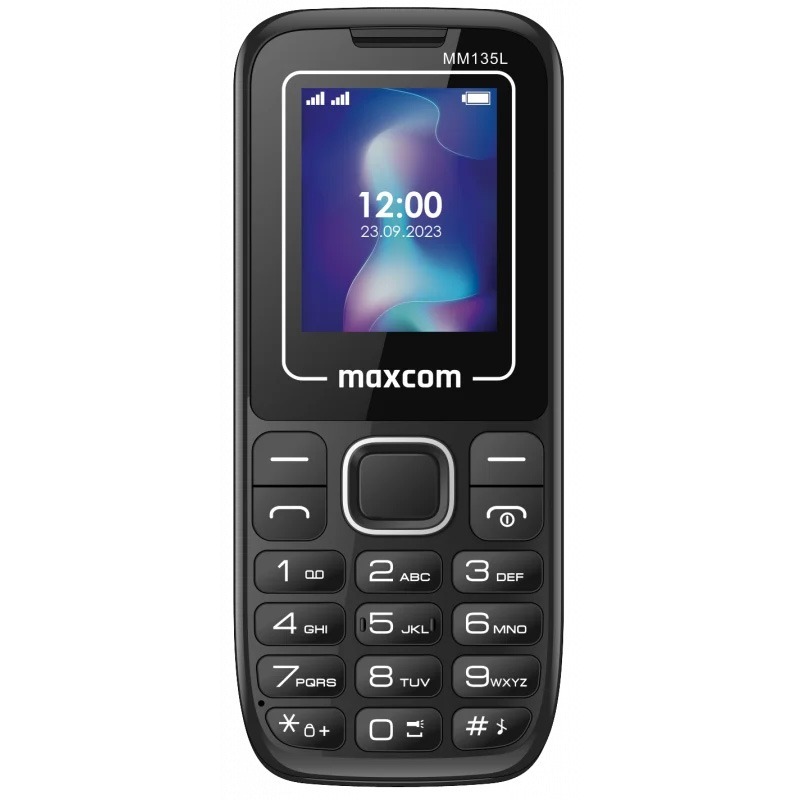 Mobiiltelefon - MAXCOM MM 135 LIGHT kahe SIM-kaardiga must-sinine