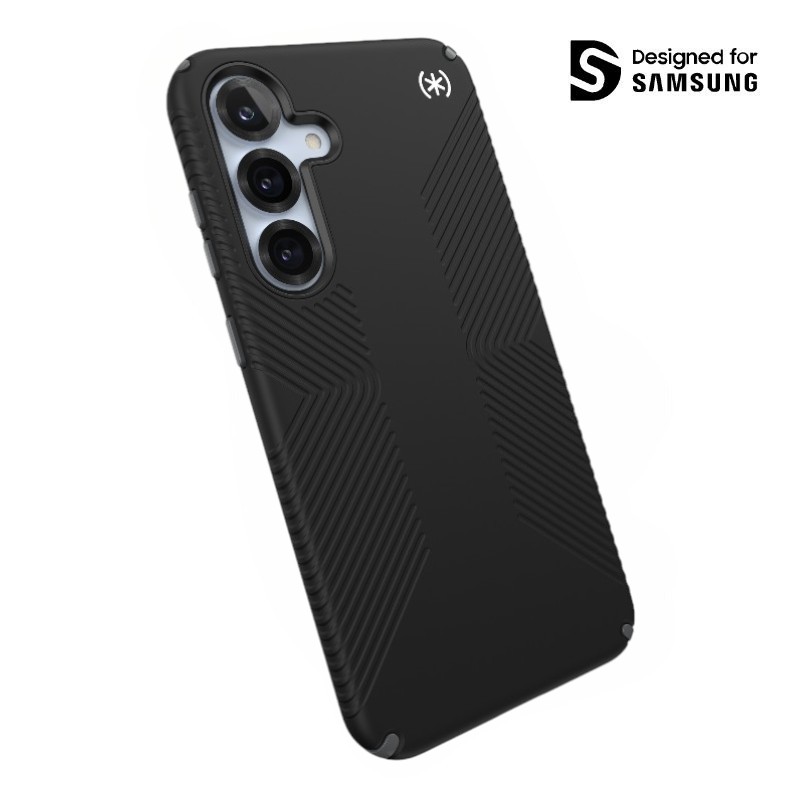 Speck Presidio2 Grip ümbris Samsung Galaxy S25+ / S24+ mudelitele, must / kiltkivihall